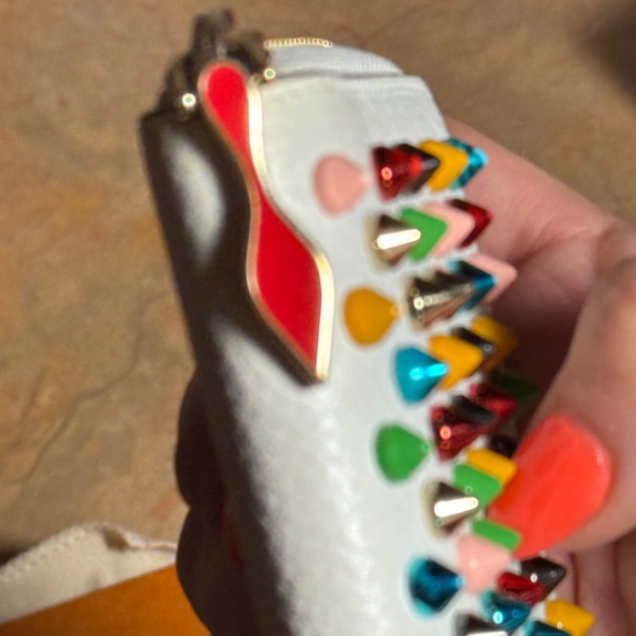 CHRISTIAN LOUBOUTIN STUDDED POUCH - Picture 3 of 5